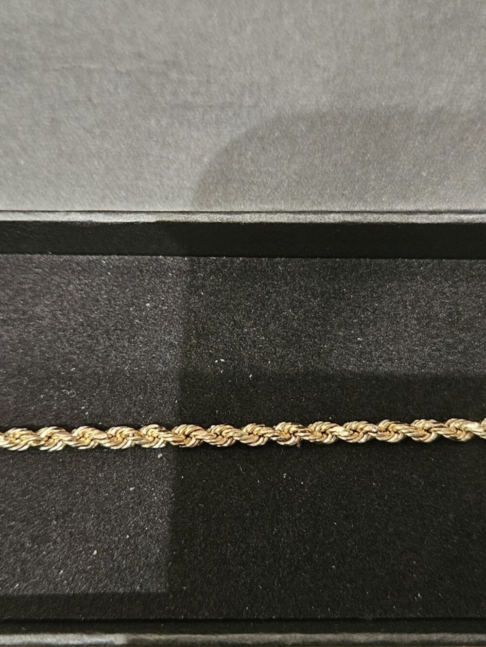 10k Solid Gold Rope Bracelet - Picture 2 of 3
